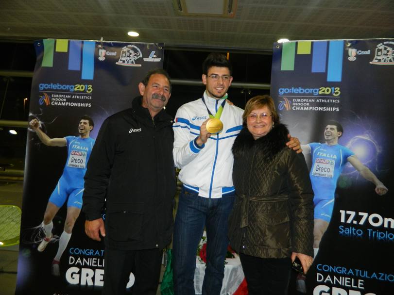 Campionati europei indoor Goteborg 2013. salto triplo. vittoria di Daniele Greco